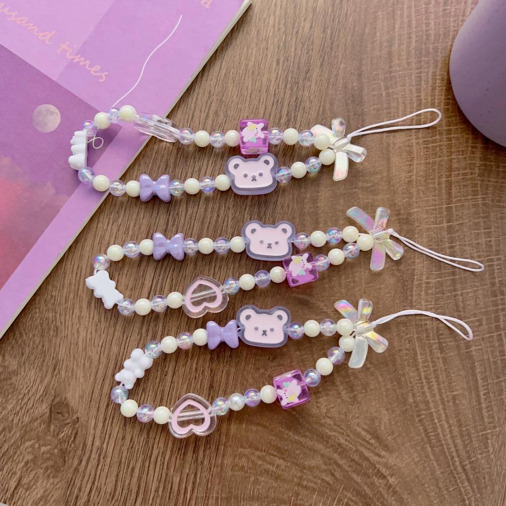 Bear Beaded Phone Straps Bead Chain Mobile Phone Pendant Kawaii Mobile Phone Chain Bag Pendant
Bear Beaded Phone Straps Bead Chain Mobile Phone Pendant Kawaii Mobile Phone Chain Bag Pendant