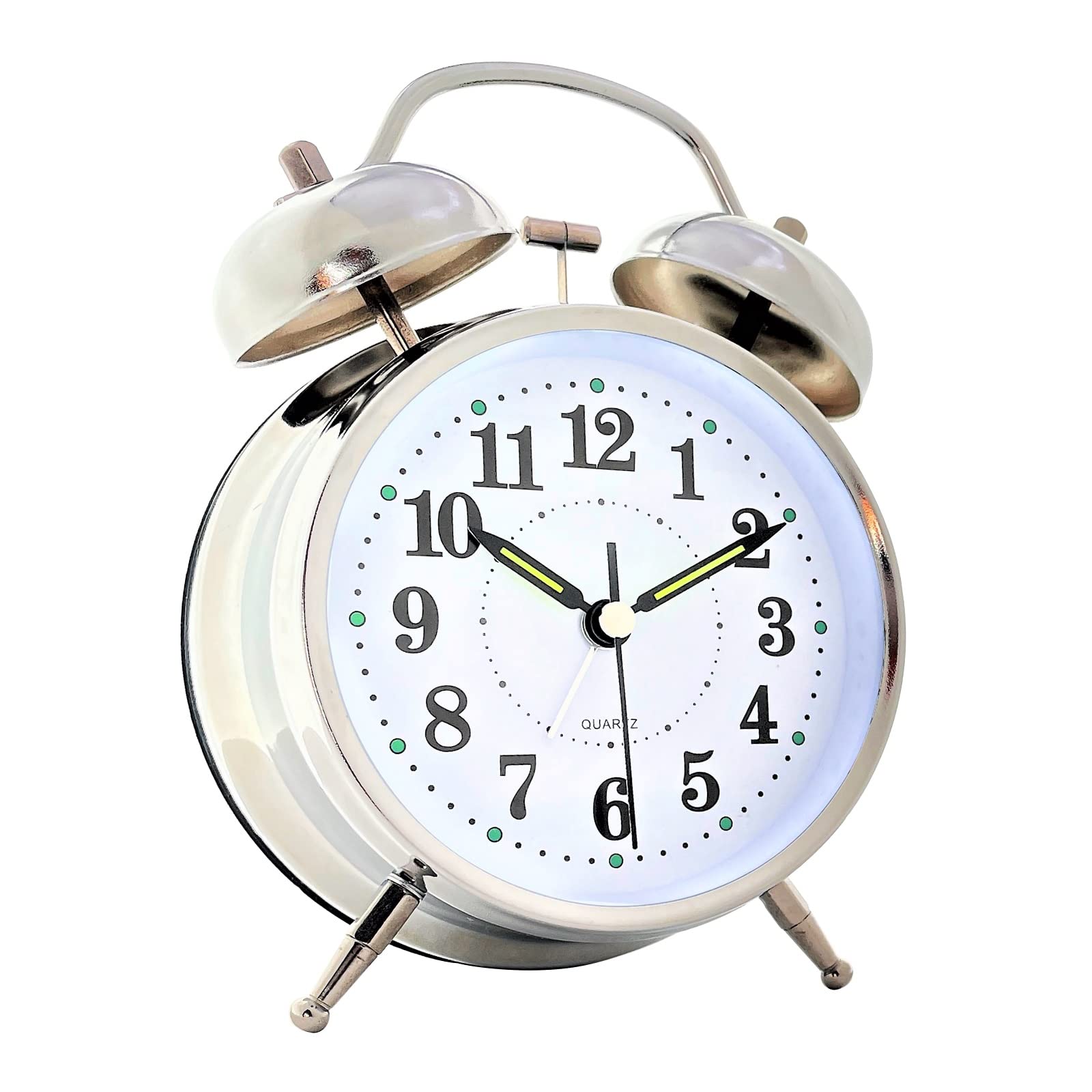 YRO Alarm Continuous Second Metallic Polished Bell Sound Bell-shaped Clock, Retro, Analog, Loud, Antique, Hand, Quiet, Finish, (Silver)
YRO Alarm Continuous Second Metallic Polished Bell Sound Bell-shaped Clock, Retro, Analog, Loud, Antique, Hand, Quiet, Finish, (Silver)