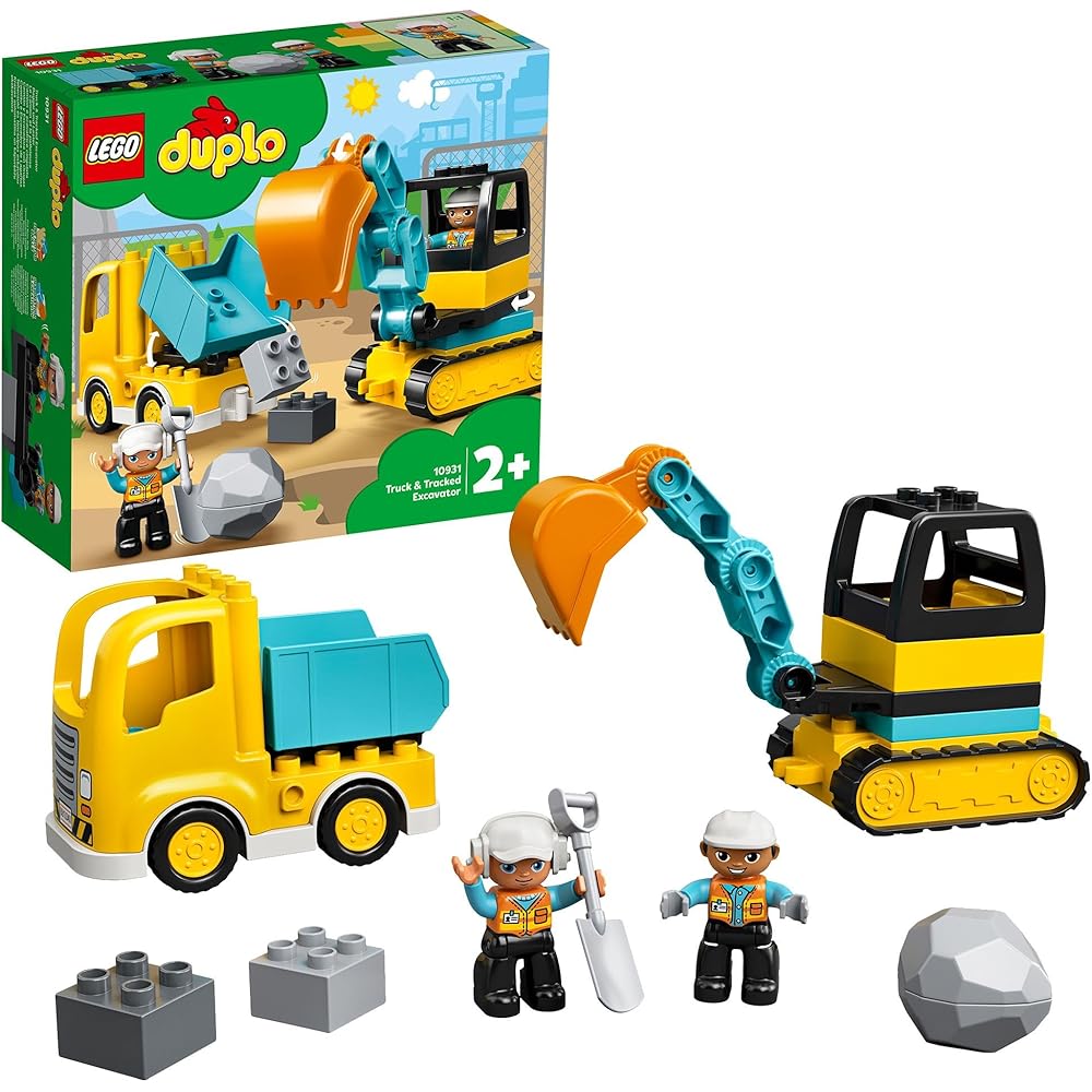 LEGO DUPLO Truck and Excavator Toy Set for Kids 1.5 to 4 Years Building Blocks Vehicle Playset 10931
LEGO DUPLO Truck and Excavator Toy Set for Kids 1.5 to 4 Years Building Blocks Vehicle Playset 10931