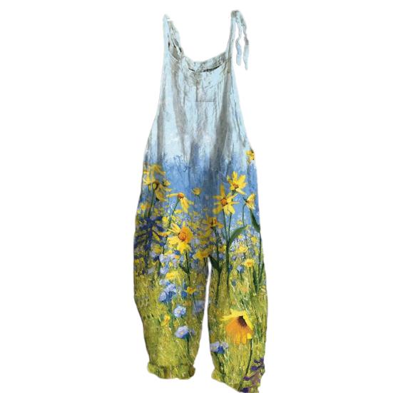 Жіночий комбінезон з квітковим принтом Широкі кросівки Вінтажний темперамент Комбінезон вільного крою для відпочинку M синій
Жіночий комбінезон з квітковим принтом Широкі кросівки Вінтажний темперамент Комбінезон вільного крою для відпочинку M синій