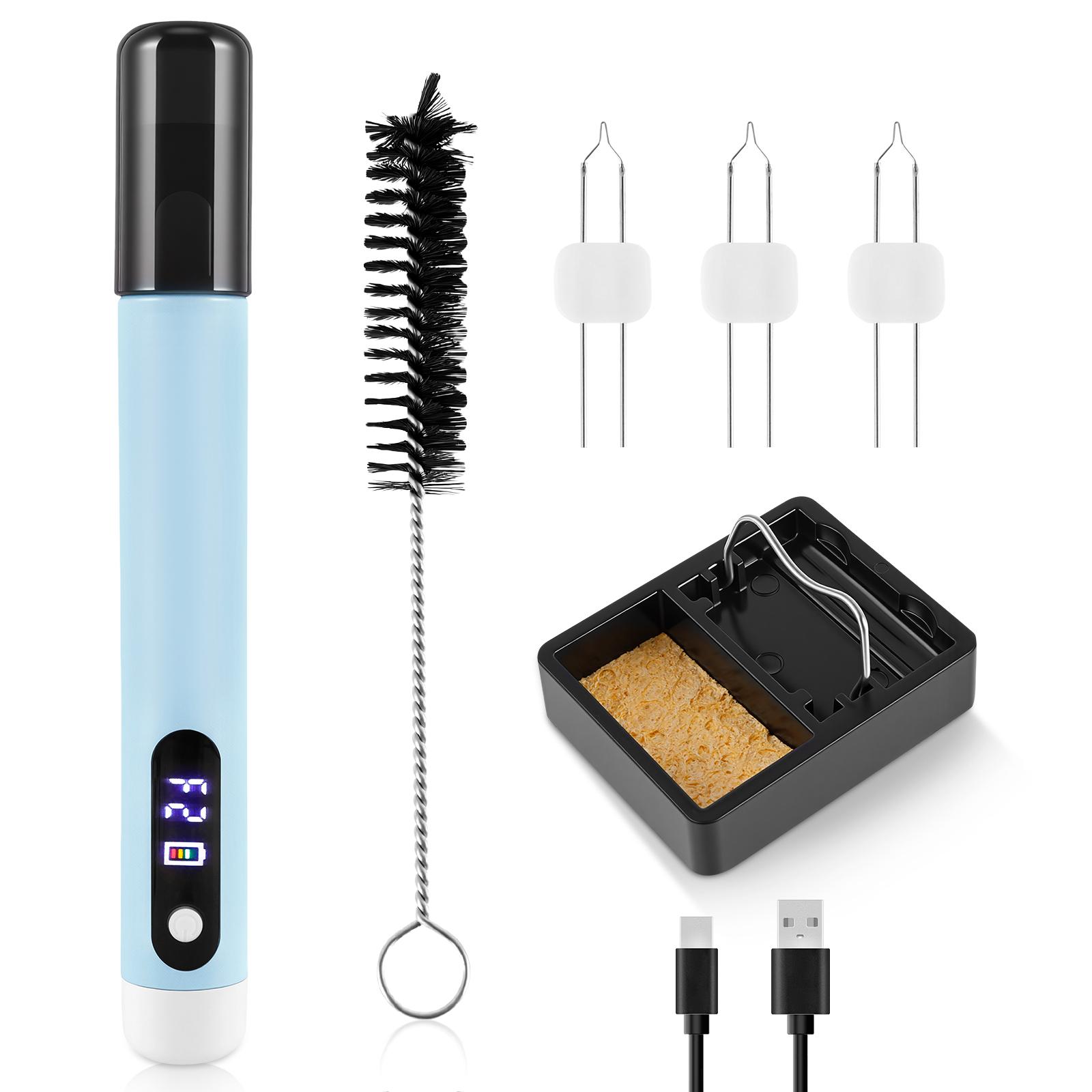 1 Set Thread Burner Rechargeable Thread Zapper with Cleaning Brush Portable Thread Burner Tools for Bead Weaving Bracelet Making синій
1 Set Thread Burner Rechargeable Thread Zapper with Cleaning Brush Portable Thread Burner Tools for Bead Weaving Bracelet Making синій