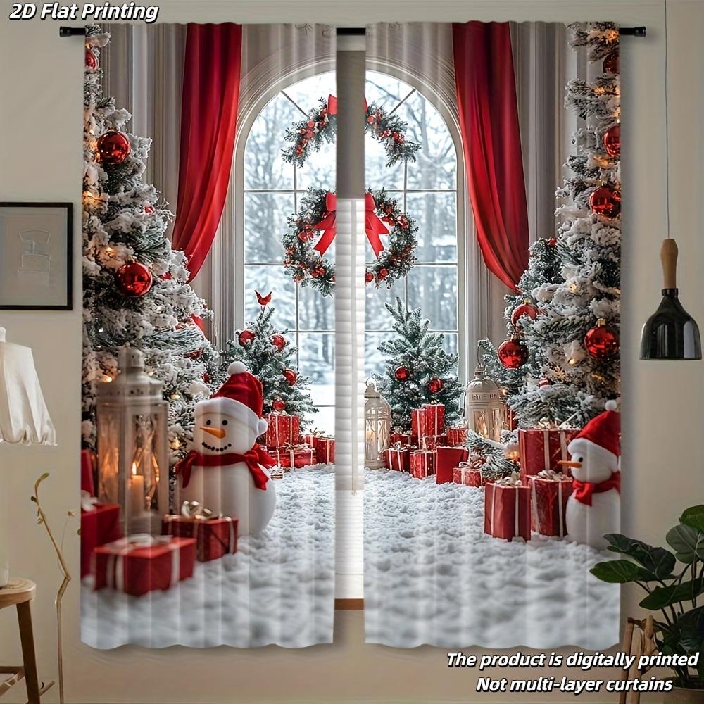 Snowman Tree Print Christmas Curtains Polyester Living Room Bedroom Study Holiday Decor Curtain Set Of 2 Made With Rod Pocket Washable Great Ready W100*H70(CM)-Rod Pocket&1PCS
Snowman Tree Print Christmas Curtains Polyester Living Room Bedroom Study Holiday Decor Curtain Set Of 2 Made With Rod Pocket Washable Great Ready W100*H70(CM)-Rod Pocket&1PCS
