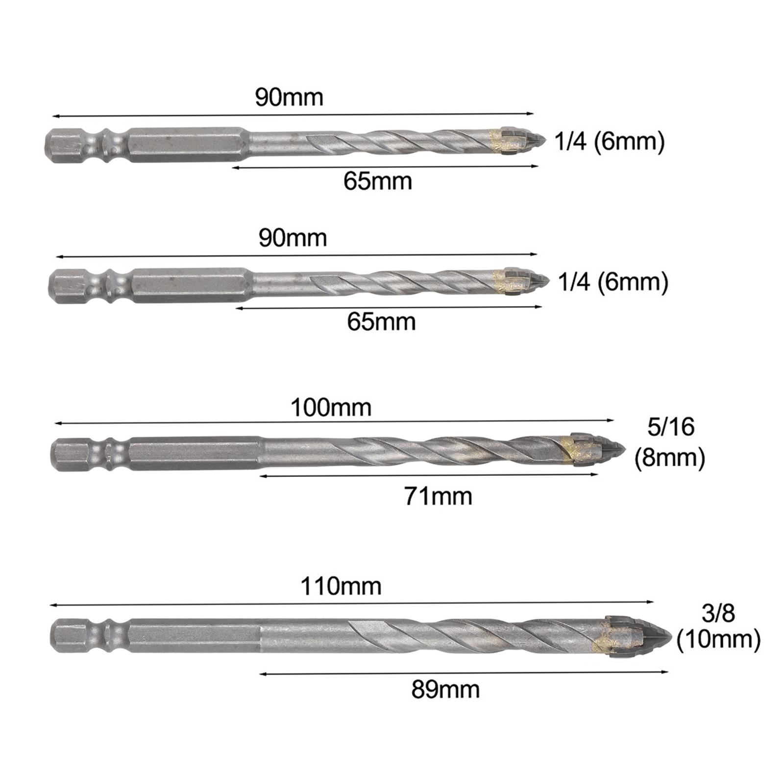 DIY Projects Drill Bit Set Glass Tile Drill Bits Hardened Steel Build Hex Shank Design High-strength Eccentric Design China Mainland
DIY Projects Drill Bit Set Glass Tile Drill Bits Hardened Steel Build Hex Shank Design High-strength Eccentric Design China Mainland