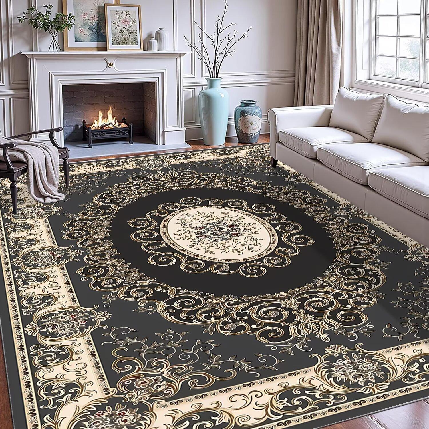 Европейский персидский ковер для гостиной, ковер для спальни, прикроватный ковер, износостойкий коврик для дивана и чайного столика для дома 120*160cm
Европейский персидский ковер для гостиной, ковер для спальни, прикроватный ковер, износостойкий коврик для дивана и чайного столика для дома 120*160cm