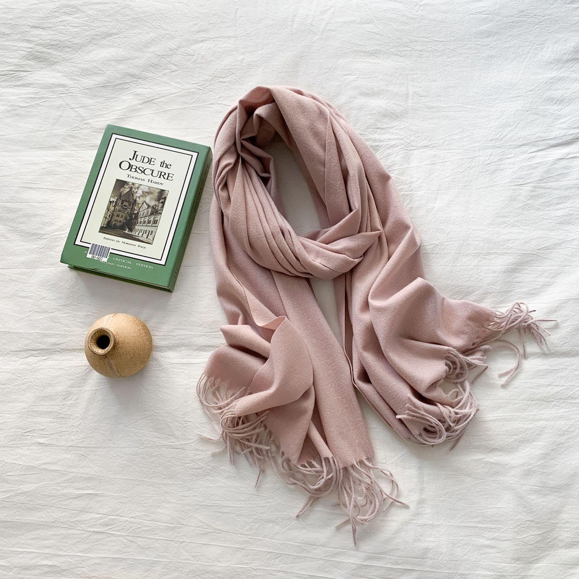 Шарф из искусственного кашемира цвета конфет, женская зимняя однотонная теплая шаль, весенне-осенний японский простой шарф Above 175cm
Шарф из искусственного кашемира цвета конфет, женская зимняя однотонная теплая шаль, весенне-осенний японский простой шарф Above 175cm