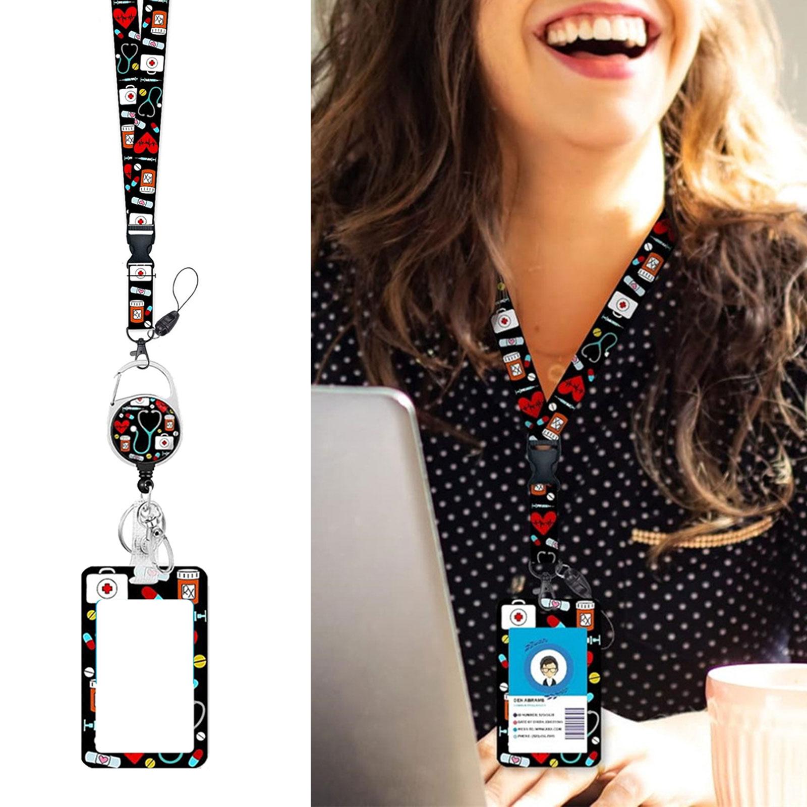 Retractable Badge Holder Card Holder and Lanyard Set Identity Card Badge Holder with Badge Reel for Nurse Doctor Teacher
Retractable Badge Holder Card Holder and Lanyard Set Identity Card Badge Holder with Badge Reel for Nurse Doctor Teacher