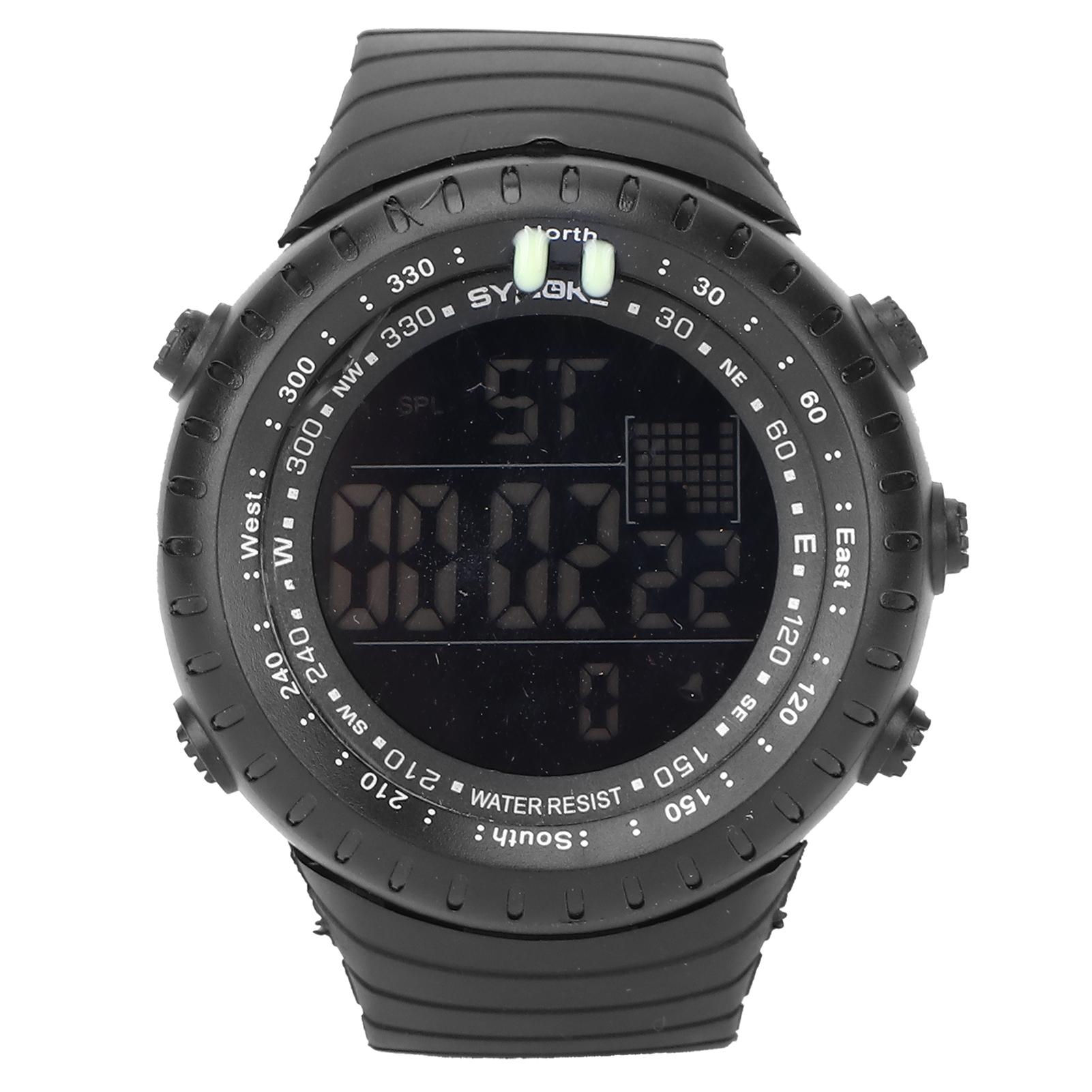 Digital Sports Watch Night Light Waterproof Multiple Functions Electronic Watch for MenBlack
Digital Sports Watch Night Light Waterproof Multiple Functions Electronic Watch for MenBlack