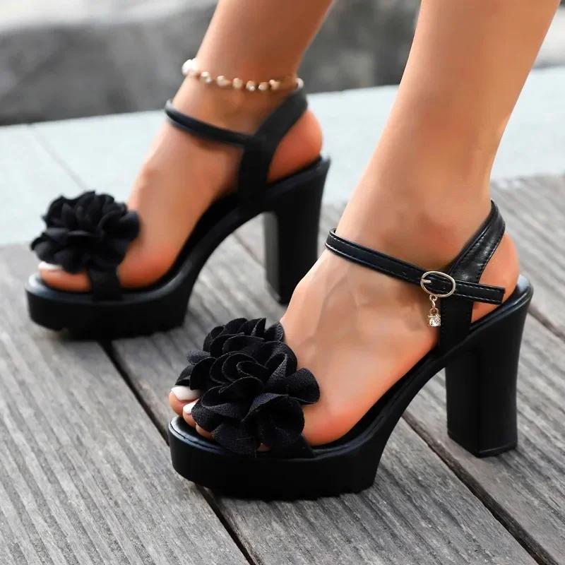 Fashion Ladies Shoes Summer Plus Size Women s Sandals Outdoor Floral High Chunky Heel Buckle Strap Versatile Party Dress Heeled Sandals 43
Fashion Ladies Shoes Summer Plus Size Women s Sandals Outdoor Floral High Chunky Heel Buckle Strap Versatile Party Dress Heeled Sandals 43