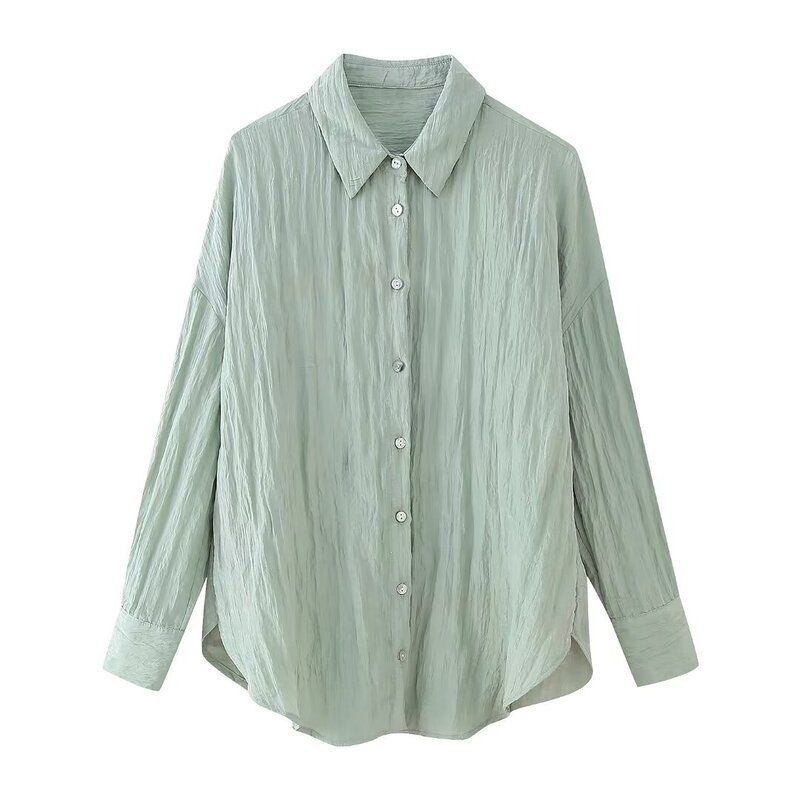 Fashion Style 2024 Spring/Summer New Arrival Women s Clothing Versatile Casual Comfortable Wrinkle Effect Long Sleeves Shirt 8741128 Shirt L
Fashion Style 2024 Spring/Summer New Arrival Women s Clothing Versatile Casual Comfortable Wrinkle Effect Long Sleeves Shirt 8741128 Shirt L
