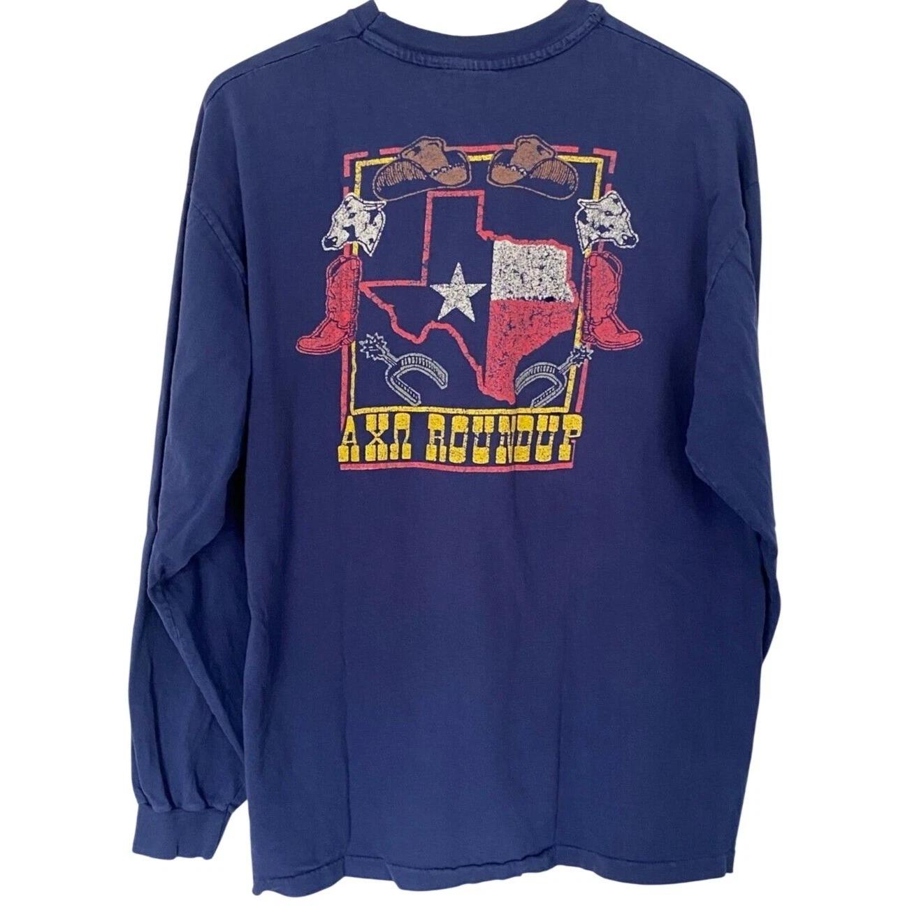 Vtg 90 s Texas Frat Party Graphic Western T-Shirt Thin Bull Mascot USA 3XL
Vtg 90 s Texas Frat Party Graphic Western T-Shirt Thin Bull Mascot USA 3XL