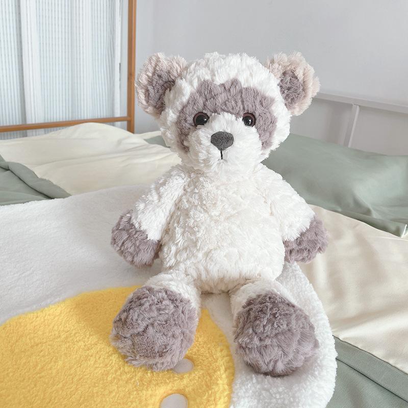 Cute doll white raccoon plush toy, soothing and sleeping with high-end dolls Height about 35cm
Cute doll white raccoon plush toy, soothing and sleeping with high-end dolls Height about 35cm