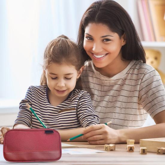 Pencil Case Multi-Slot Pencil Pouch Large Capacity Stationery Holder Multi-functional Makeup Bag Toiletry Organizer for Office Travel червоний
Pencil Case Multi-Slot Pencil Pouch Large Capacity Stationery Holder Multi-functional Makeup Bag Toiletry Organizer for Office Travel червоний
