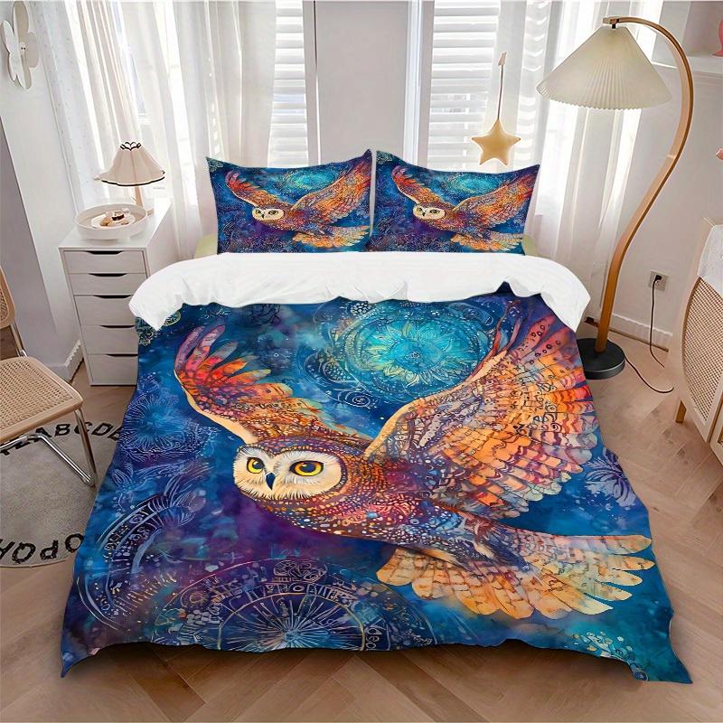 3pcs Owl Mandala 1Cover + 2Pillowcases, PillowInserts NotIncluded, Machine Washable, All - Season Use, Suitable for Bedroom Guest Room95 135x200cm
3pcs Owl Mandala 1Cover + 2Pillowcases, PillowInserts NotIncluded, Machine Washable, All - Season Use, Suitable for Bedroom Guest Room95 135x200cm