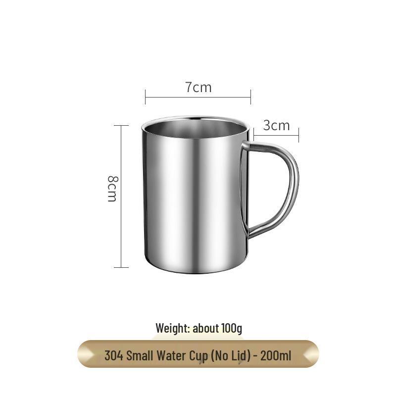 304 Stainless Steel Double Layer Insulated Mug with Lid and Handle for Kids 201-300ml
304 Stainless Steel Double Layer Insulated Mug with Lid and Handle for Kids 201-300ml