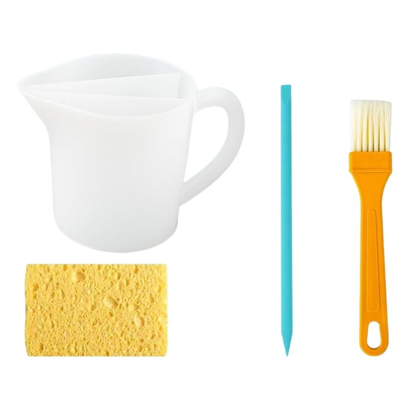 Reusable 3 Channel Silicone Split Cup With Handle For Resins Art And Acrylic Paint Pouring Not Stick DIY Crafting Tool 1
Reusable 3 Channel Silicone Split Cup With Handle For Resins Art And Acrylic Paint Pouring Not Stick DIY Crafting Tool 1