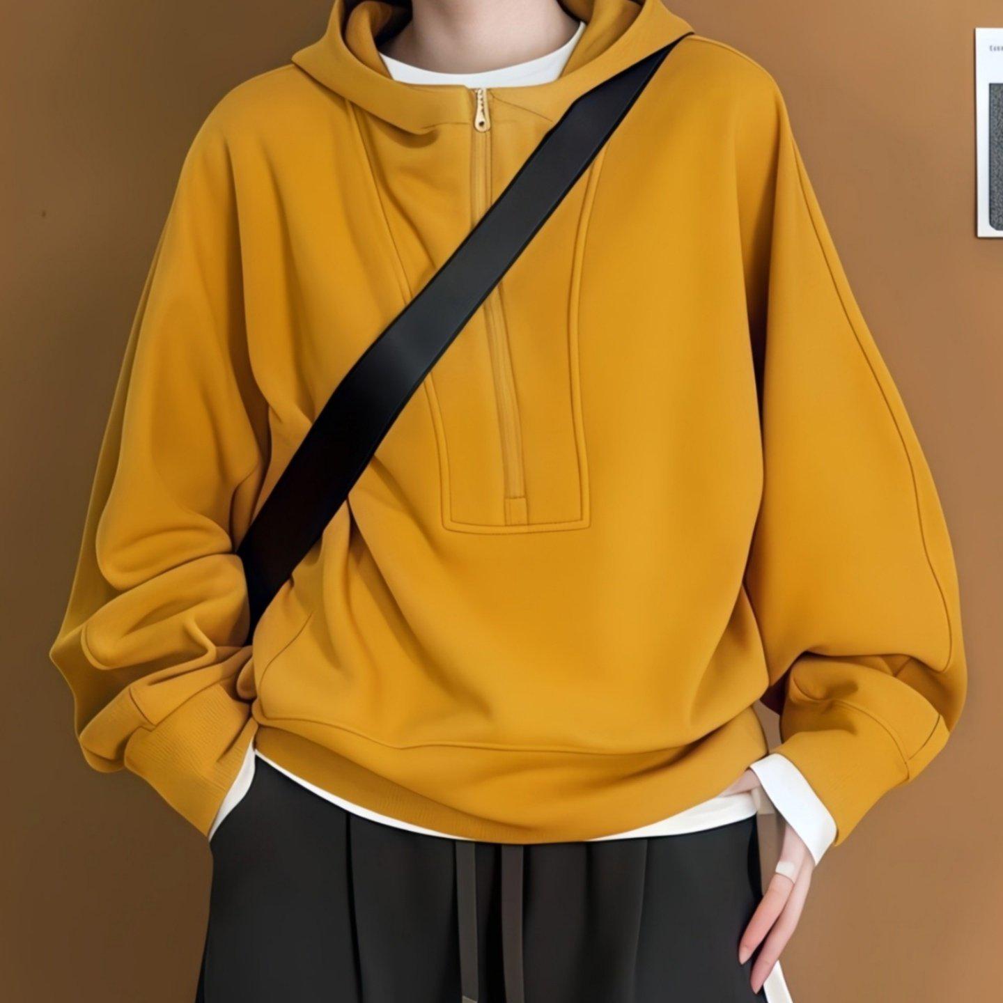 Versatile Loose Fit Plus Size Half-Zip Hoodie for Women - Spring/Fall 2026 Collection 3XL помаранчевий
Versatile Loose Fit Plus Size Half-Zip Hoodie for Women - Spring/Fall 2026 Collection 3XL помаранчевий