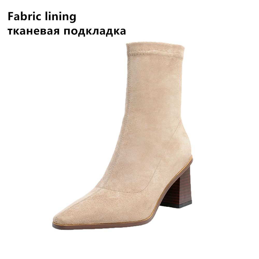 Мода Осень Зима Мода Женские Ботинки Квадратный Носок Пряжа Эластичные Ботильоны Замша Кид Толстый Каблук Обувь Женские Носки Ботинки bota feminin 34
Мода Осень Зима Мода Женские Ботинки Квадратный Носок Пряжа Эластичные Ботильоны Замша Кид Толстый Каблук Обувь Женские Носки Ботинки bota feminin 34