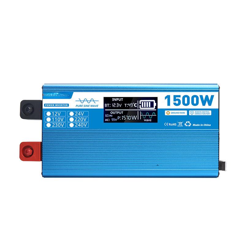 Intelligent Digital Display Pure Sine Wave Inverter Portable High Power Car Inverter Outdoor Solar Power Converter 12V to 220V
Intelligent Digital Display Pure Sine Wave Inverter Portable High Power Car Inverter Outdoor Solar Power Converter 12V to 220V