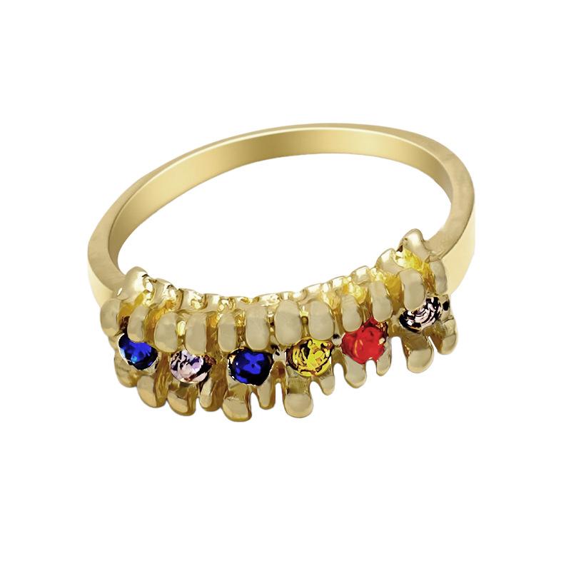 Colored Rhinestone Ring Women s Holiday Ring Crown Ring Niche Design Jewelry золотой
Colored Rhinestone Ring Women s Holiday Ring Crown Ring Niche Design Jewelry золотой