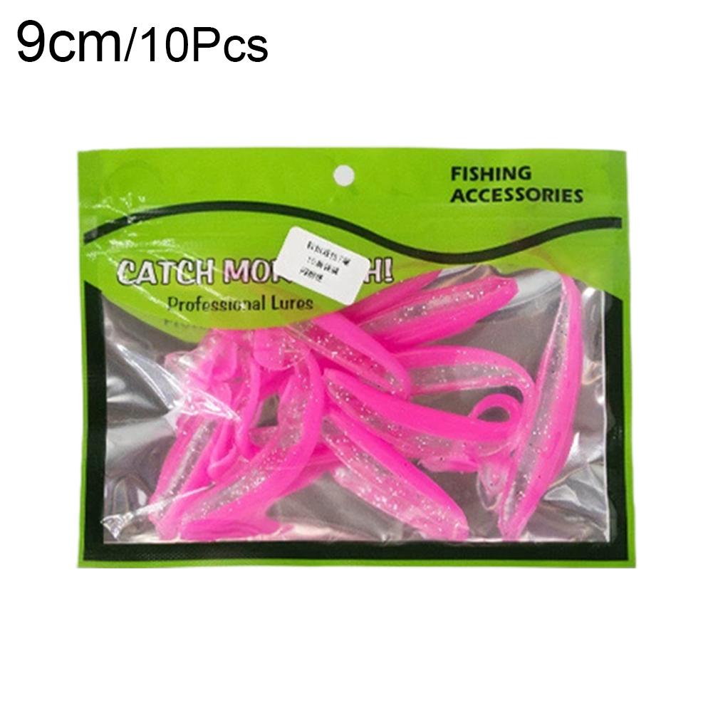 10Pcs 9cm 4.2g Soft Fishing Lures, Dual-Color Silicone T-Tail Artificial Baits for Bass Pike Fishing Tackle рожевий
10Pcs 9cm 4.2g Soft Fishing Lures, Dual-Color Silicone T-Tail Artificial Baits for Bass Pike Fishing Tackle рожевий