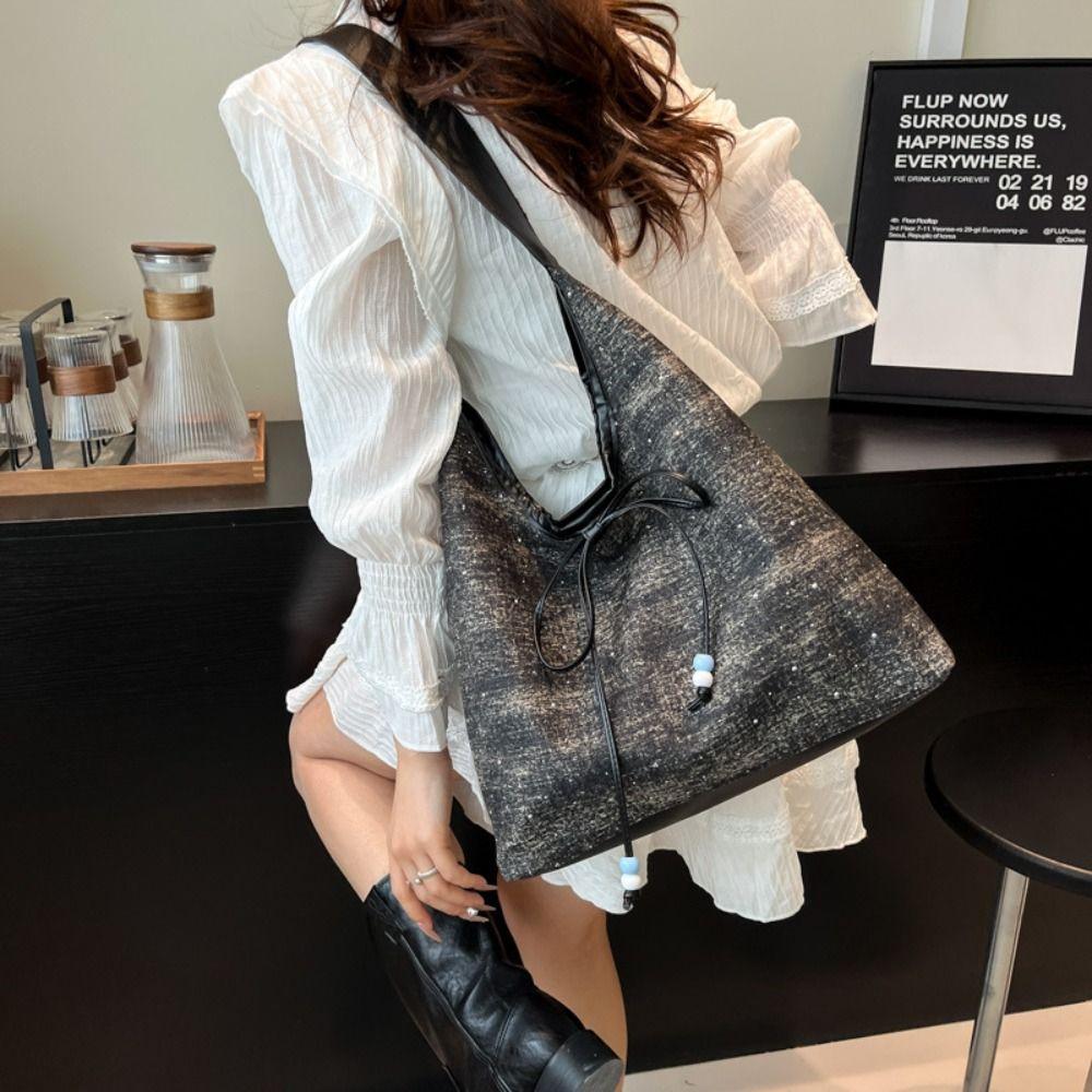 Cloth Bow Shoulder Bags Versatile Canvas Tote Bag Trendy Denim Axillary Bag Women Style 4
Cloth Bow Shoulder Bags Versatile Canvas Tote Bag Trendy Denim Axillary Bag Women Style 4