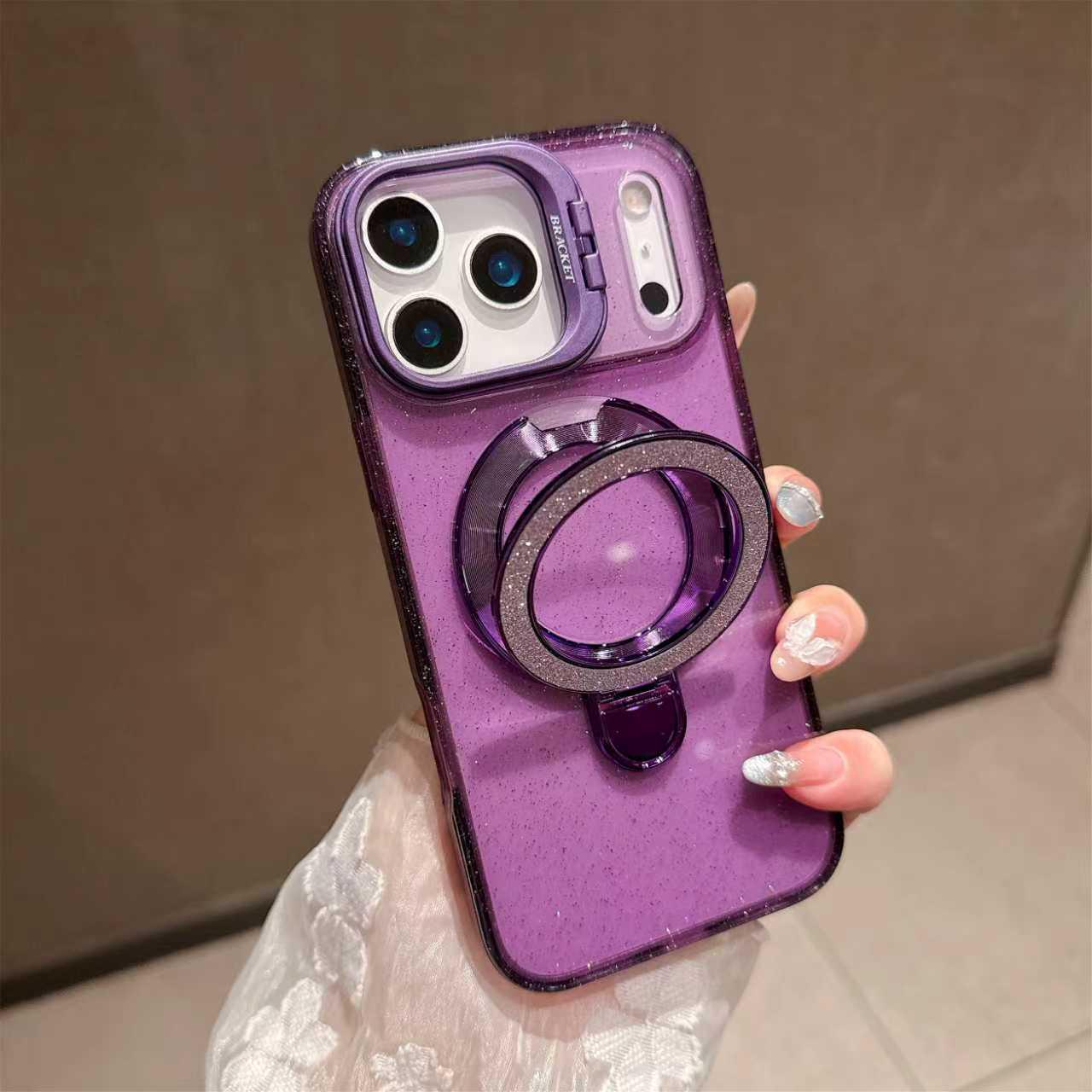 Compatible with Apple iPhone 17 Pro Max, Glitter Electroplated Stand Anti-Drop Phone Case, Bright Shadow Design. iPhone 15
Compatible with Apple iPhone 17 Pro Max, Glitter Electroplated Stand Anti-Drop Phone Case, Bright Shadow Design. iPhone 15