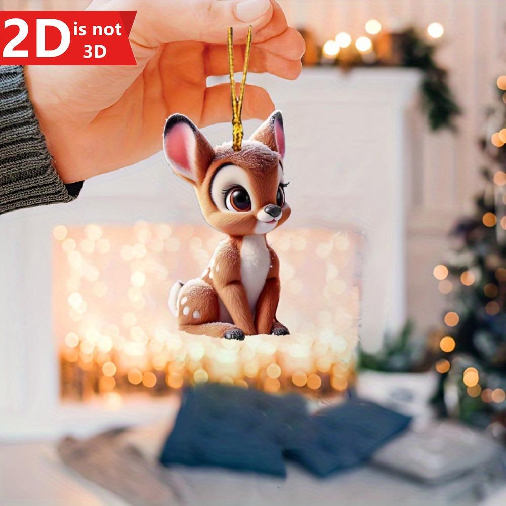 2D spotted deer pendant for car mirrors and backpacks. A creative accessory. чистый
2D spotted deer pendant for car mirrors and backpacks. A creative accessory. чистый