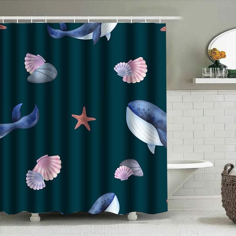 Underwater World Shower Curtain Blue Whale Shell Print Fabric Waterproof Home Decor Bathroom Rug Cover 72\x84\ 90x180cm
Underwater World Shower Curtain Blue Whale Shell Print Fabric Waterproof Home Decor Bathroom Rug Cover 72\x84\ 90x180cm