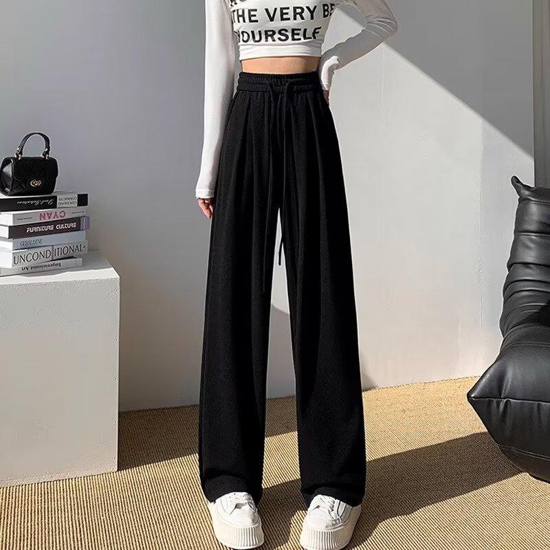 Women s Summer Ice Silk Wide-Leg Pants: Slimming, Flesh-Covering, All-Match Straight Casual Pants Extra Large чёрный
Women s Summer Ice Silk Wide-Leg Pants: Slimming, Flesh-Covering, All-Match Straight Casual Pants Extra Large чёрный