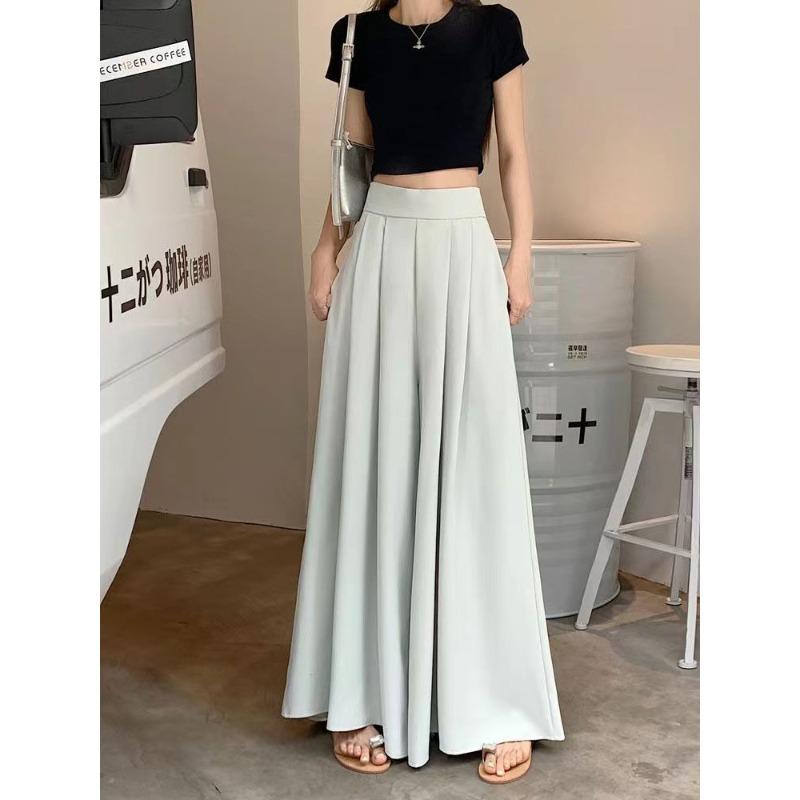 Spring and Summer Thin Big Pendulum Drape Trouser Skirt Women s Pleated Suit Pants Show Thin High Waist Casual Skirt Tide 2X світло-синій колір
Spring and Summer Thin Big Pendulum Drape Trouser Skirt Women s Pleated Suit Pants Show Thin High Waist Casual Skirt Tide 2X світло-синій колір