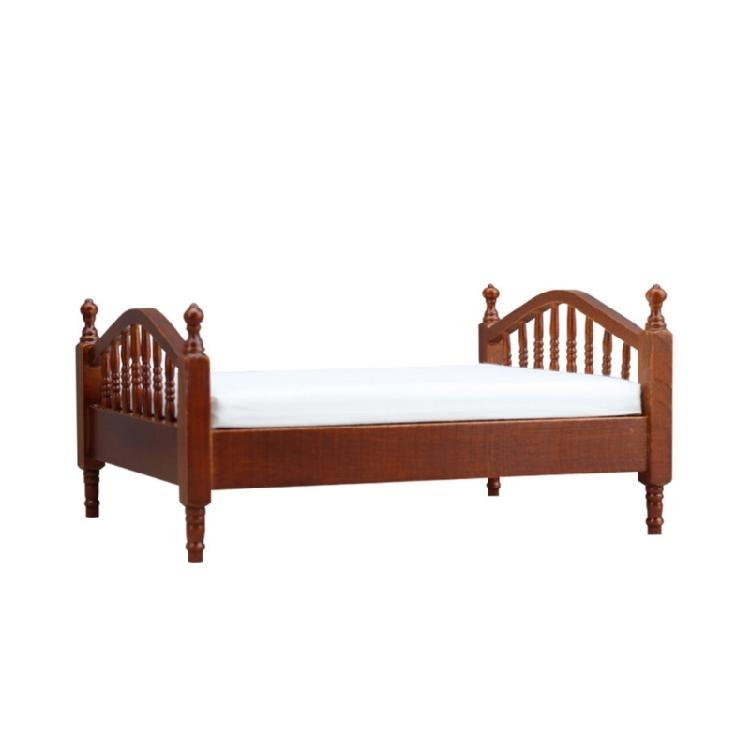 Detailed 1/12 Wood Doll House Bedroom Double Bed Model Figurine With Carved Headboard for Craft Model Project Decoration 1
Detailed 1/12 Wood Doll House Bedroom Double Bed Model Figurine With Carved Headboard for Craft Model Project Decoration 1