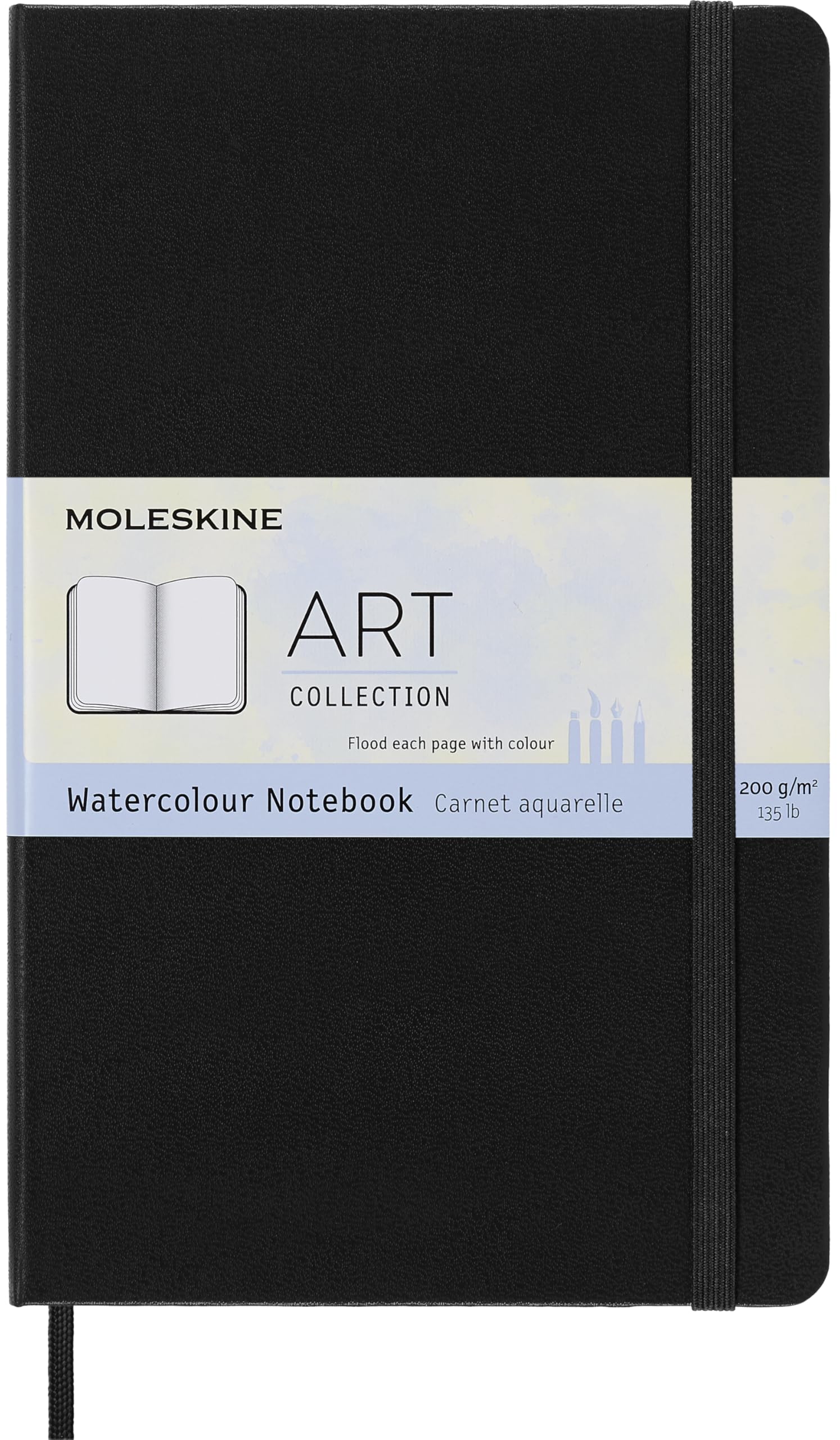Блокнот Moleskine для акварели Большой/A5, Акварельная бумага 200 г/м², Твердая обложка, Черный
Блокнот Moleskine для акварели Большой/A5, Акварельная бумага 200 г/м², Твердая обложка, Черный