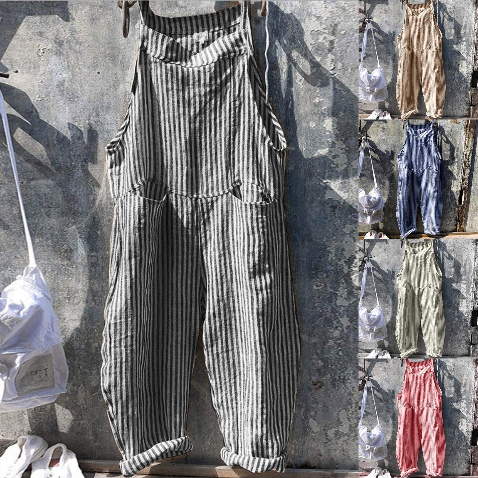 Women s Casual Fashion Pocket Tie Sleeveless Striped Jumpsuit XXL чорний
Women s Casual Fashion Pocket Tie Sleeveless Striped Jumpsuit XXL чорний