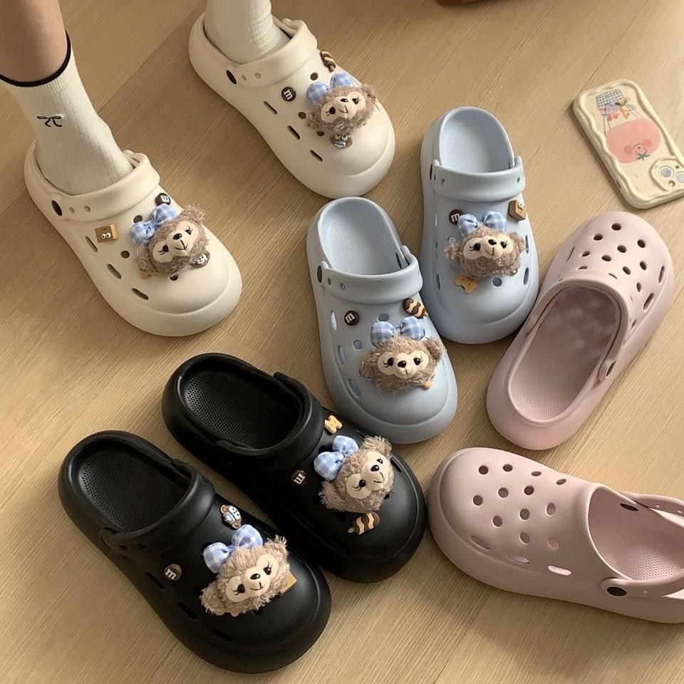 Hole shoes female cartoon cute outer wear runaway not tired feet heightening beach sandals non-slip bag head slippers 40/41 (suitable for size 39/40) рожевий
Hole shoes female cartoon cute outer wear runaway not tired feet heightening beach sandals non-slip bag head slippers 40/41 (suitable for size 39/40) рожевий