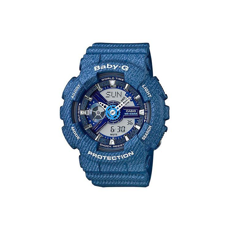 Casio Baby-G Retro Denim Waterproof Sports Quartz Watch Resin Strap Women watches Blue BA-110DC-2A2 Dark Blue Strap
Casio Baby-G Retro Denim Waterproof Sports Quartz Watch Resin Strap Women watches Blue BA-110DC-2A2 Dark Blue Strap
