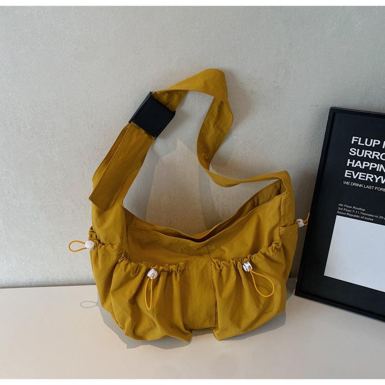 Large capacity bag 2025 spring new Korean version versatile casual drawstring lightweight student class shoulder oblique span bag жёлтый
Large capacity bag 2025 spring new Korean version versatile casual drawstring lightweight student class shoulder oblique span bag жёлтый