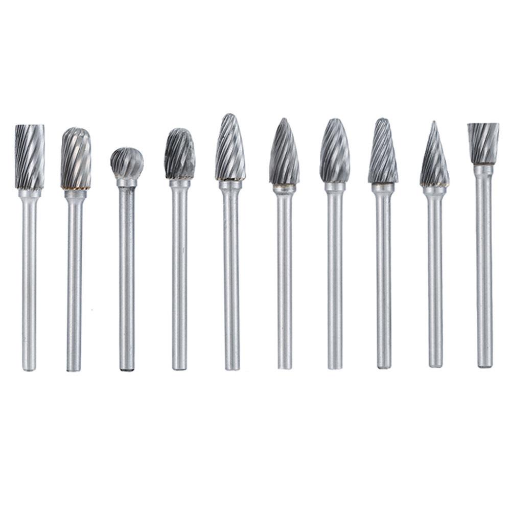 10Pcs Tungsten Carbide Grinding Heads Rotary Burr Set for Wood Metal Engraving Milling Carving B
10Pcs Tungsten Carbide Grinding Heads Rotary Burr Set for Wood Metal Engraving Milling Carving B