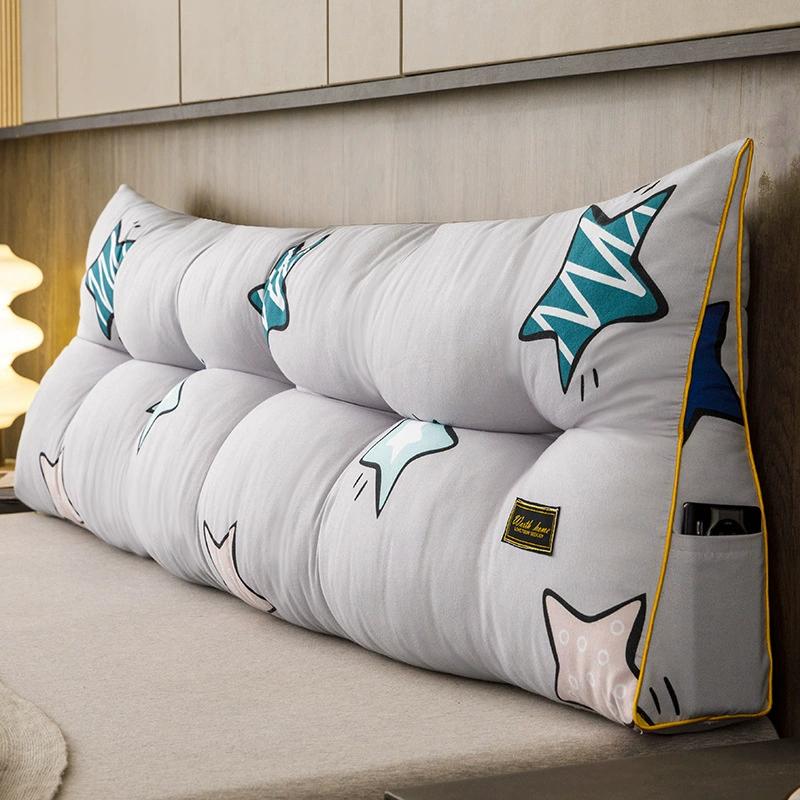 Triangular Headboard Wedge Pillow for Daybed with Side Pockets Removable Washable HighElastic Filler Back Lumbar Support Cushion 80x50x15cm
Triangular Headboard Wedge Pillow for Daybed with Side Pockets Removable Washable HighElastic Filler Back Lumbar Support Cushion 80x50x15cm