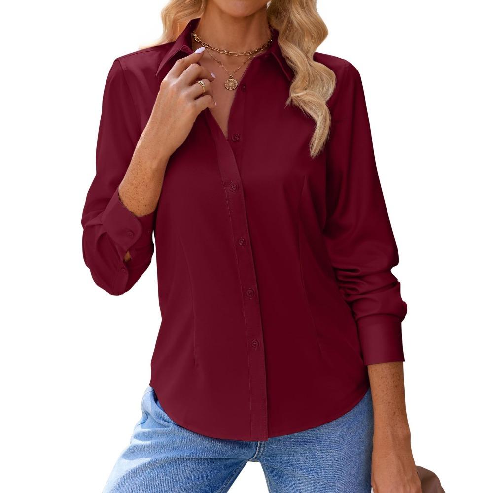 Новая женская рубашка на пуговицах для весны и осени, юбка-рубашка с длинным рукавом, устойчивая к пятнам XXL бордовый
Новая женская рубашка на пуговицах для весны и осени, юбка-рубашка с длинным рукавом, устойчивая к пятнам XXL бордовый
