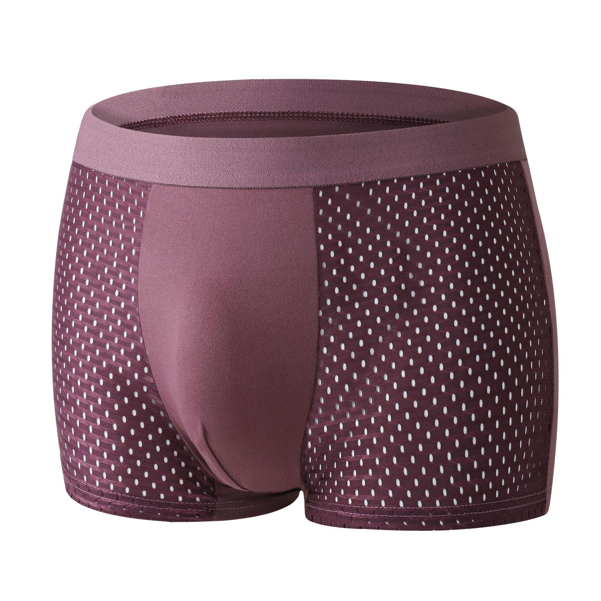 Мужские дышащие сетчатые трусы из ледяного шелка с высокой эластичностью XXXXL
Мужские дышащие сетчатые трусы из ледяного шелка с высокой эластичностью XXXXL