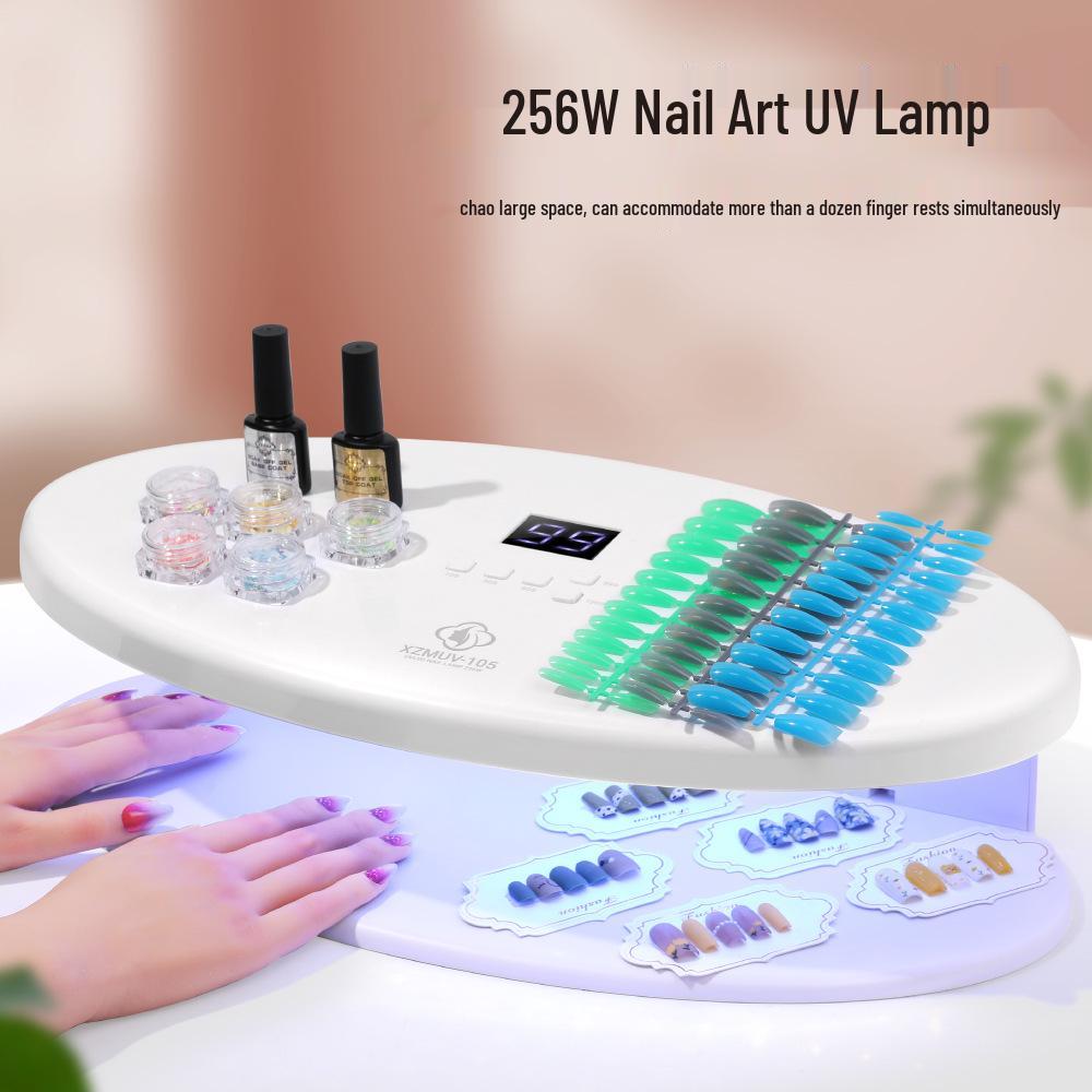 256W Professional LED Nail Lamp - Wearable, Quick-Drying Gel Phototherapy Machine for Nail Polish XZMUV105-US Plug
256W Professional LED Nail Lamp - Wearable, Quick-Drying Gel Phototherapy Machine for Nail Polish XZMUV105-US Plug