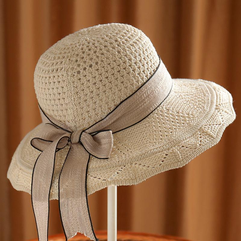 Women s Crochet Sun Hat Wide Brim UV Protection Summer Hat with Ribbon Bow Breathable Foldable Beach Hat one size бежевий
Women s Crochet Sun Hat Wide Brim UV Protection Summer Hat with Ribbon Bow Breathable Foldable Beach Hat one size бежевий