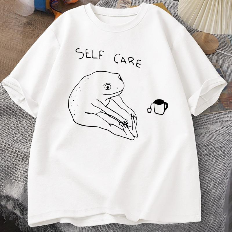 Funny Frog Self Care TShirt Retro Cottagecore Frog Printed Tshirt Women Unisex Summer Round Neck Short Graphic T Shirts 3XL
Funny Frog Self Care TShirt Retro Cottagecore Frog Printed Tshirt Women Unisex Summer Round Neck Short Graphic T Shirts 3XL