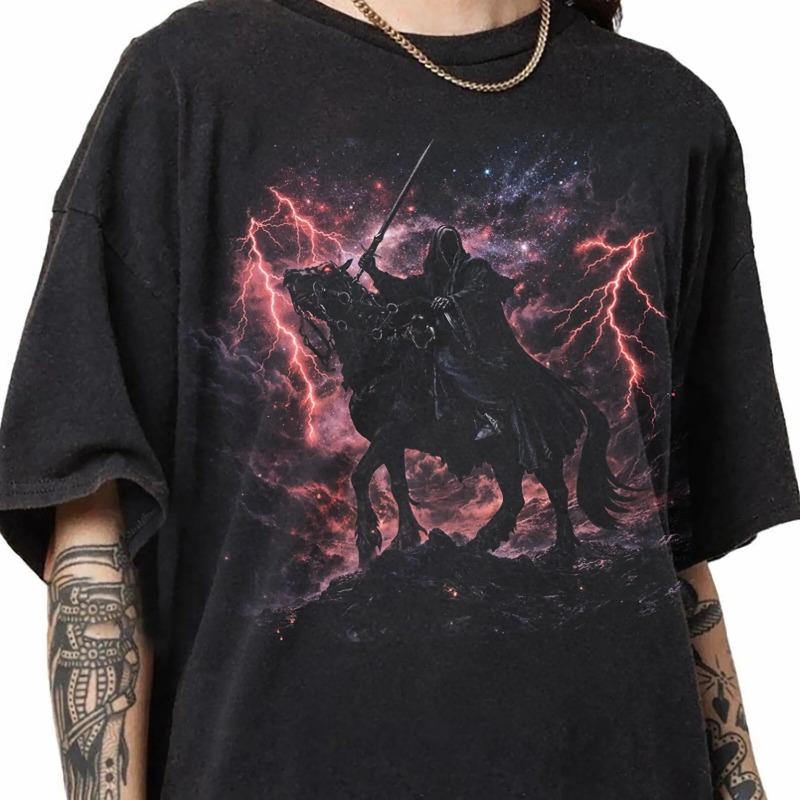 90s Vintage Nazgul Pattern T-shirt for Men, Summer New Retro Casual T-shirt Suitable for Both Men and Women S разноцветный
90s Vintage Nazgul Pattern T-shirt for Men, Summer New Retro Casual T-shirt Suitable for Both Men and Women S разноцветный