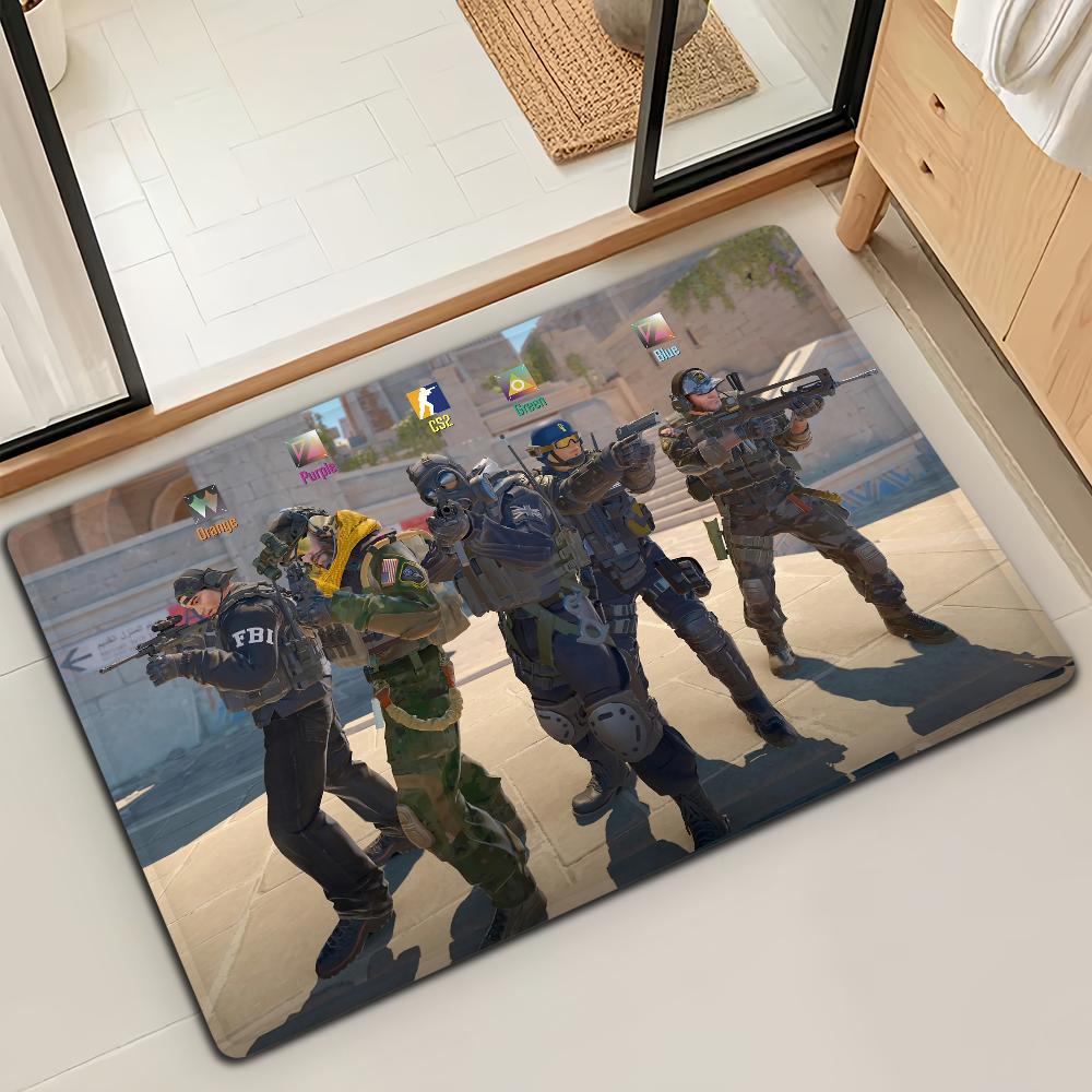 C-Counter Strike Global Offensive Game Microfiber Decorative Versatile Flannel Floor Door Mat Quick Dry Absorbent Non-slip Sole 40cm x 60cm
C-Counter Strike Global Offensive Game Microfiber Decorative Versatile Flannel Floor Door Mat Quick Dry Absorbent Non-slip Sole 40cm x 60cm