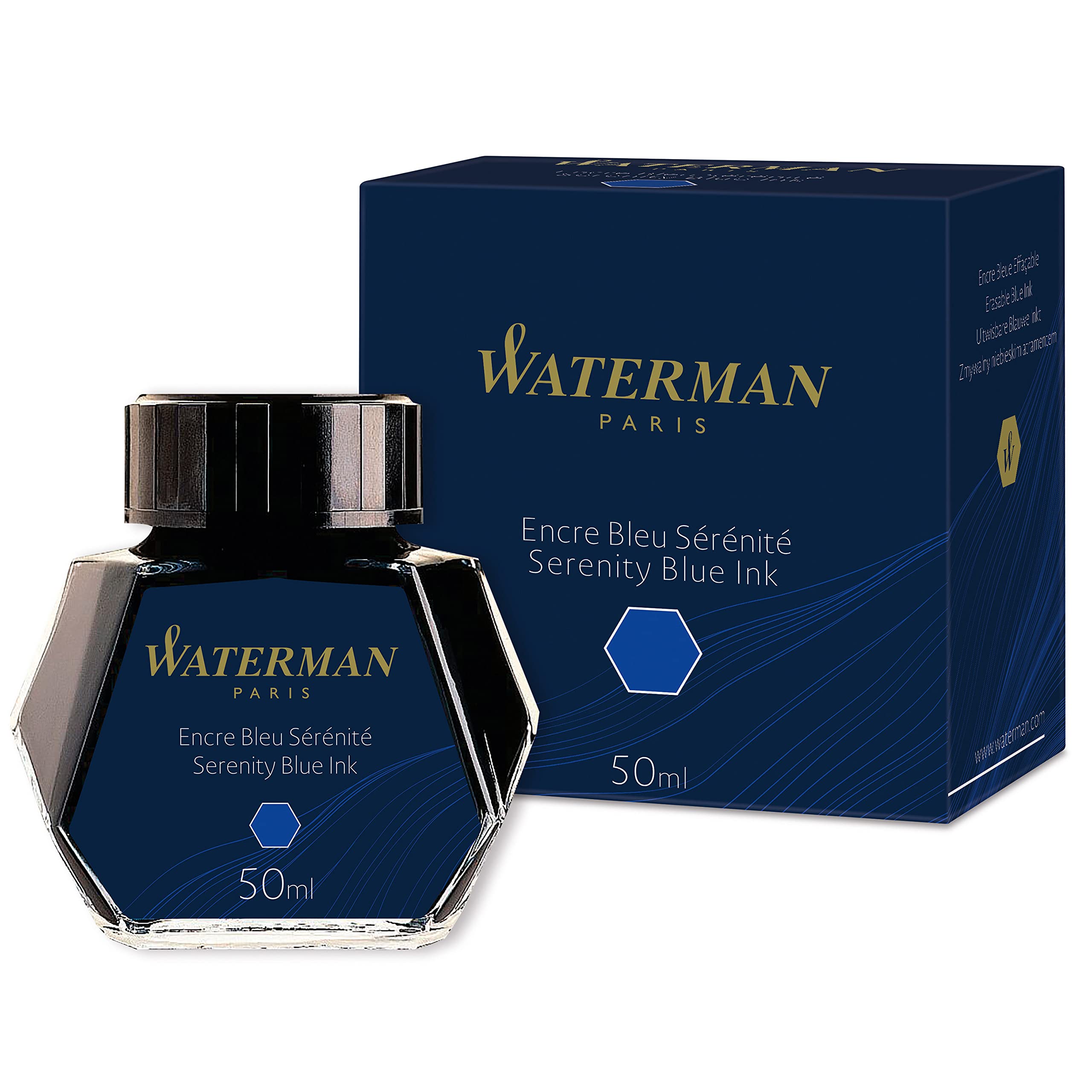 WATERMAN Bottle Ink Serenity Blue S0110720 50 мл звичайний імпортний продукт (Флоридський блакитний)
WATERMAN Bottle Ink Serenity Blue S0110720 50 мл звичайний імпортний продукт (Флоридський блакитний)