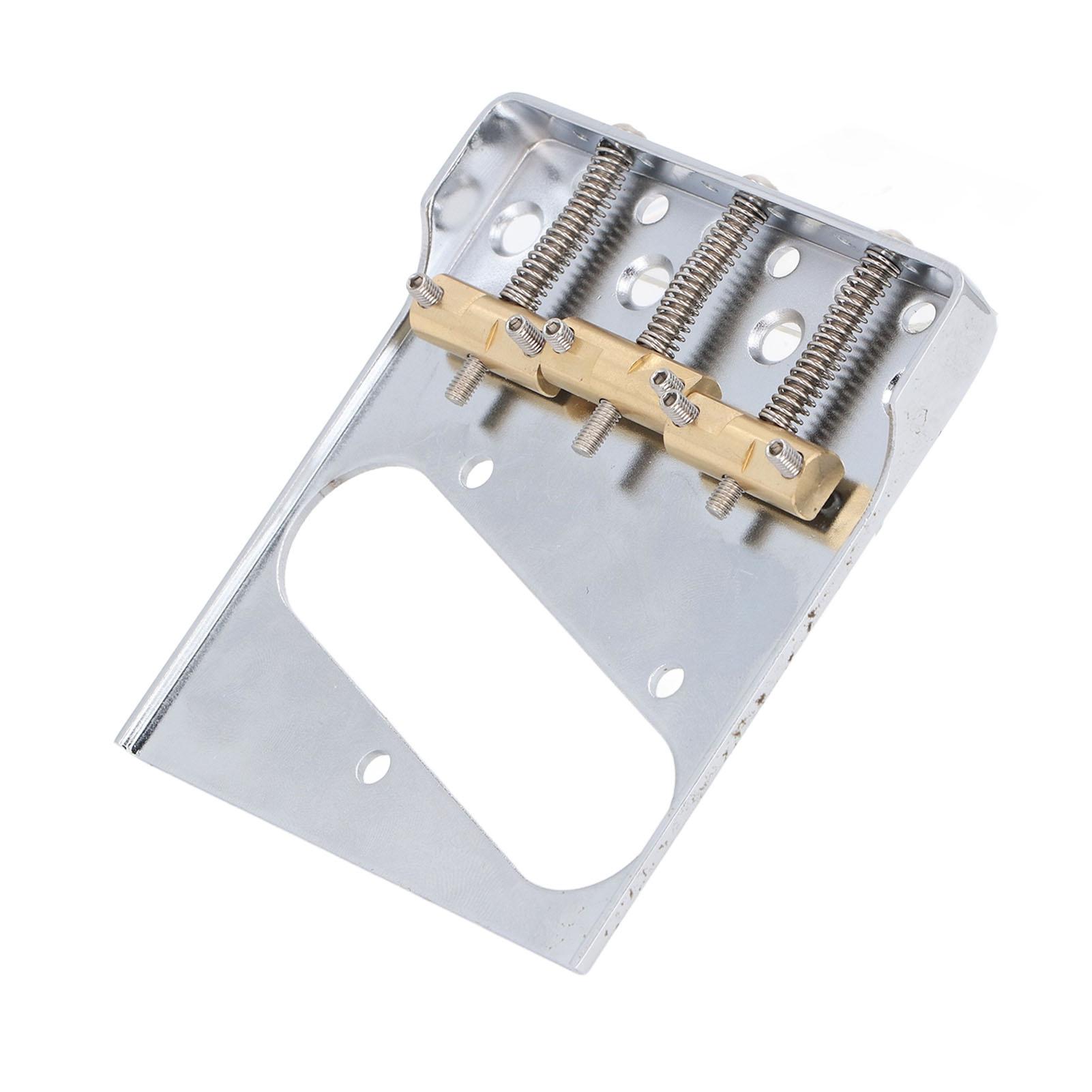 Guitar Bridge Tailpiece 3 Brass Saddles Bridge for Vintage Tele Telecaster Style Electric Guitar
Guitar Bridge Tailpiece 3 Brass Saddles Bridge for Vintage Tele Telecaster Style Electric Guitar