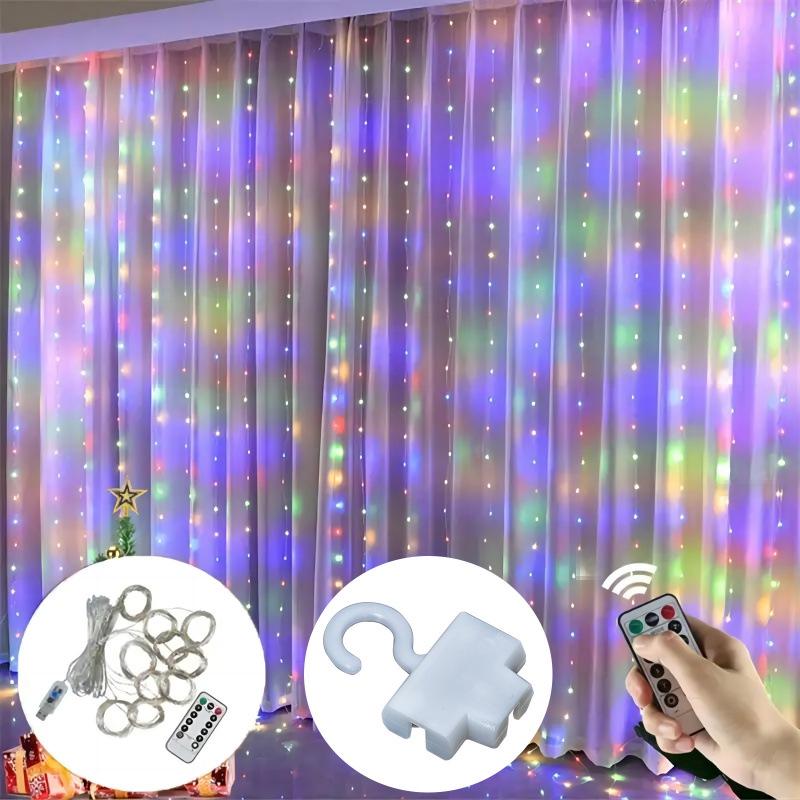 USB Remote LED Copper Wire Curtain Lights - Low Voltage Christmas & Room Décor String with Hooks 3x1m 100 Lights USB Remote (no Hooks)
USB Remote LED Copper Wire Curtain Lights - Low Voltage Christmas & Room Décor String with Hooks 3x1m 100 Lights USB Remote (no Hooks)
