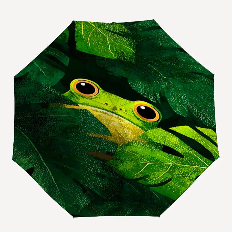 1pc Frog Leaves Automatic Open/Close Umbrella, Portable Folding Umbrella for Travel009
1pc Frog Leaves Automatic Open/Close Umbrella, Portable Folding Umbrella for Travel009