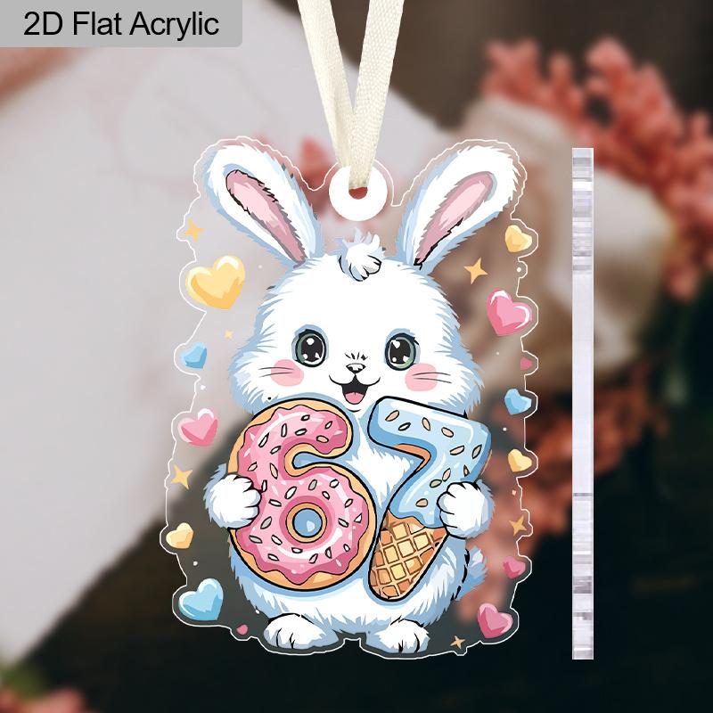 Пасхальное акриловое подвесное украшение - Очаровательный узор с кроликом, 67 уникальных подвесок/капель/наверший, Идеальный праздничный подарок для друзей и семьи 1pc
Пасхальное акриловое подвесное украшение - Очаровательный узор с кроликом, 67 уникальных подвесок/капель/наверший, Идеальный праздничный подарок для друзей и семьи 1pc